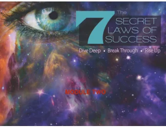 MODULE TWO  You are an aspect of the cosmos  What you are here to express?  Your Intuition