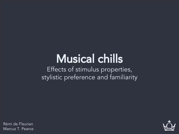 musical chills