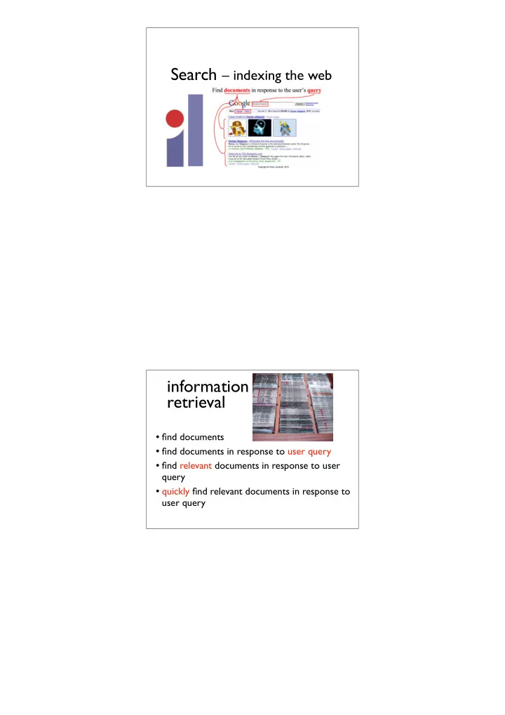 information retrieval