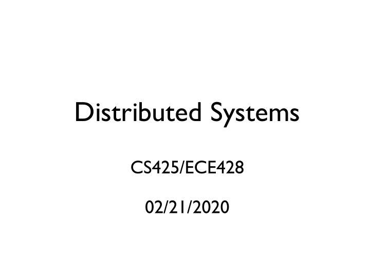 distributed systems