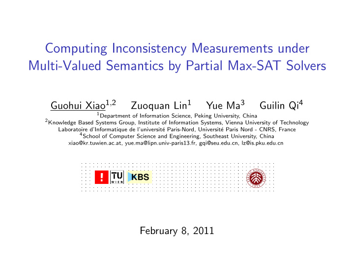 computing inconsistency measurements under multi valued