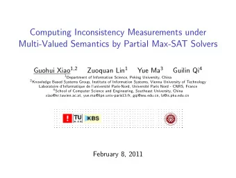 Computing Inconsistency Measurements under  Multi-Valued Semantics by Partial Max-SAT Solvers