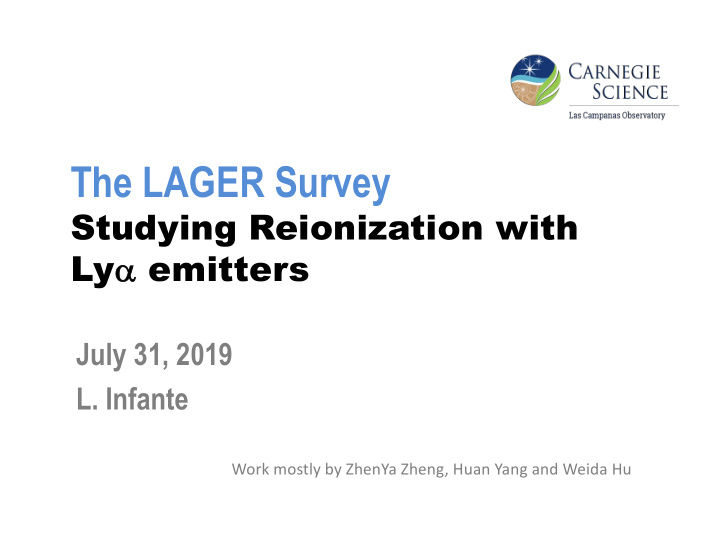 the lager survey