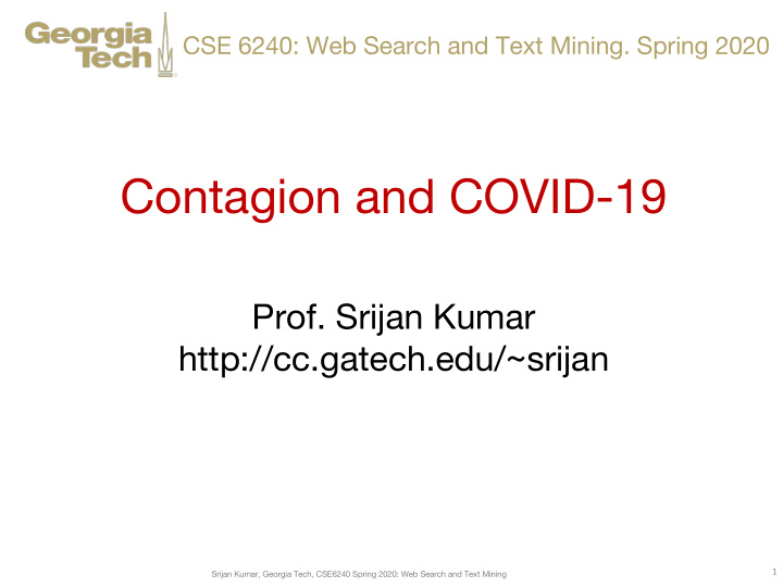 contagion and covid 19