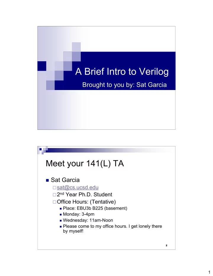 a brief intro to verilog