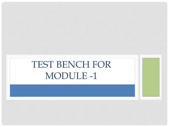 TEST BENCH FOR  MODULE -1  VMM CARD  VMM1  Analog output  16 Digital output :  TOT or TTP  LVDS