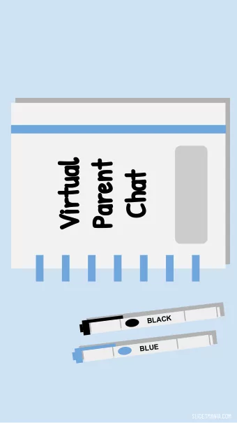 Virtual  Parent  Chat  BLACK  BLUE  SLIDESMANIA.COM  https://www.wcpss.net/Page/37113  Who are we?