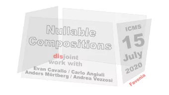 15  July  disjoint  work with  2020  Evan Cavallo / Carlo Angiuli  Anders Mrtberg / Andrea