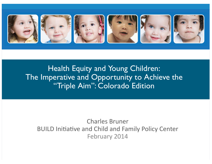 health equity and young children the imperative and