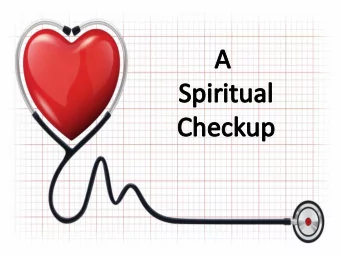 A  A  Sp  Spir  iritu  itual  al  Ch  Check  eckup  If  f you  u ha  have  e a  a headac  headache,