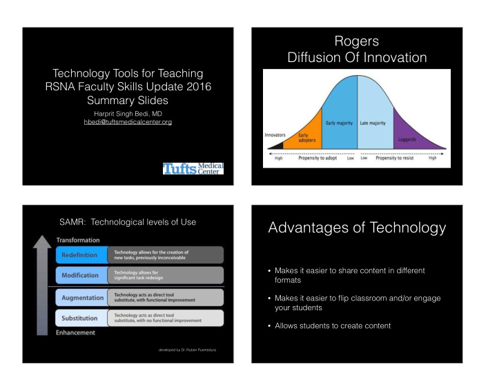 advantages of technology