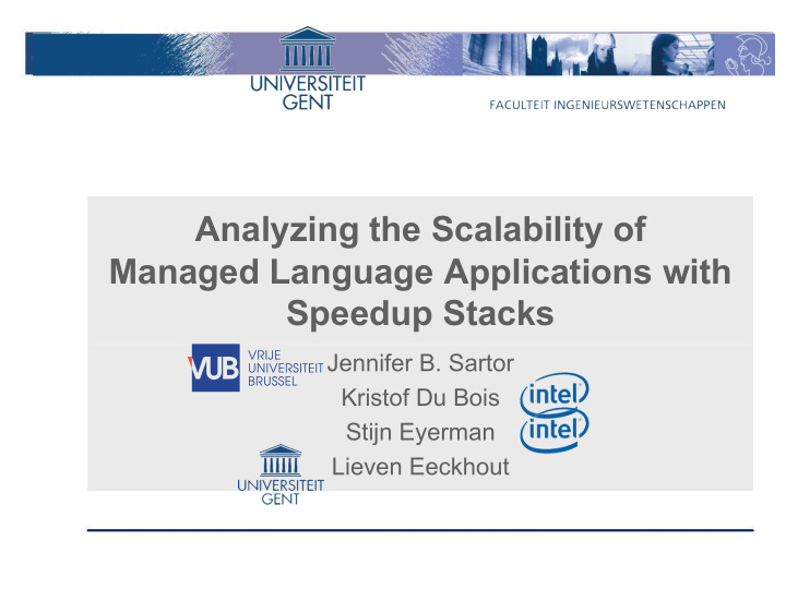 analyzing the scalability of managed language