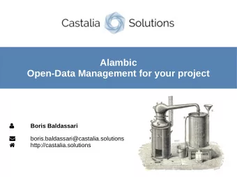 Alambic  Open-Data Management for your project   Boris Baldassari