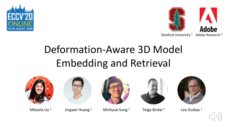 deformation aware 3d model embedding and retrieval