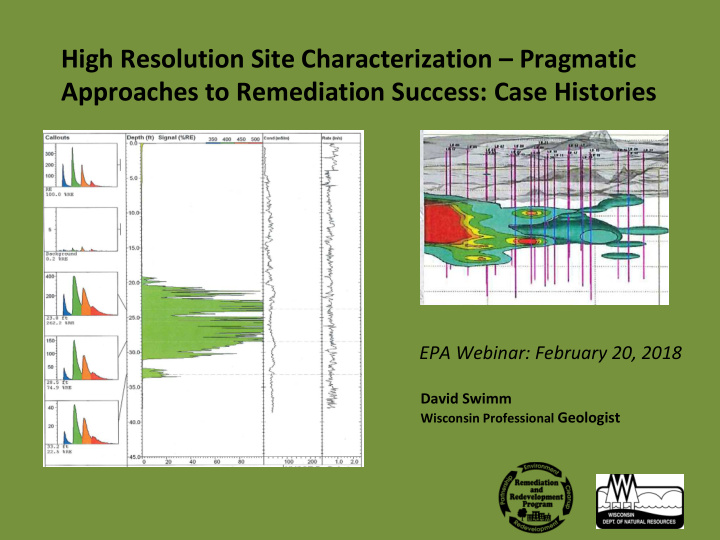 high resolution site characterization pragmatic