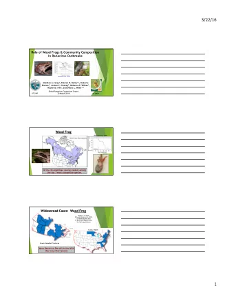 Lloyd-Smith et al. (2005) Matthew J. Gray 2 , Patrick N. Reilly 1,2 , Roberto Brenes 2 , Jordan C.