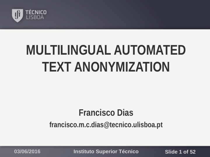 multilingual automated text anonymization