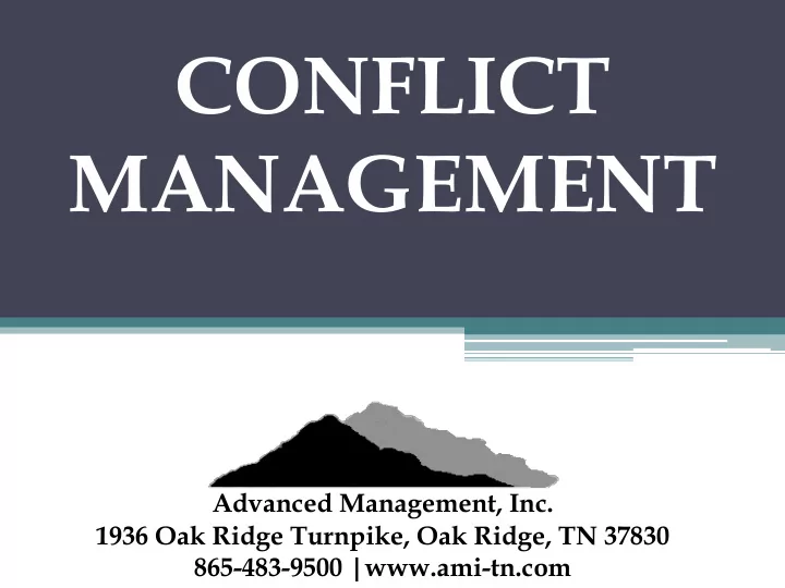 conflict management