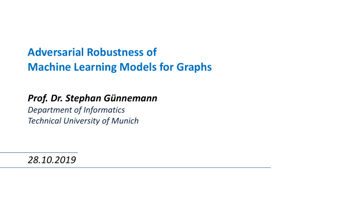 adversarial robustness of machine learning models for