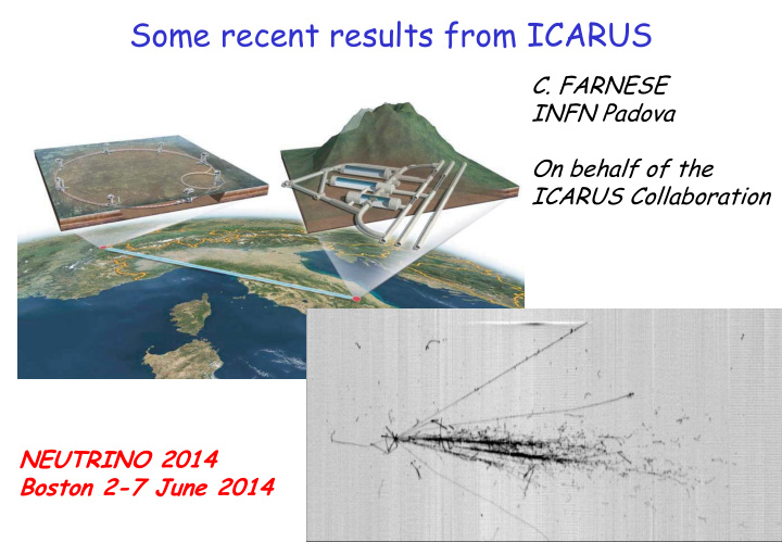 some recent results from icarus