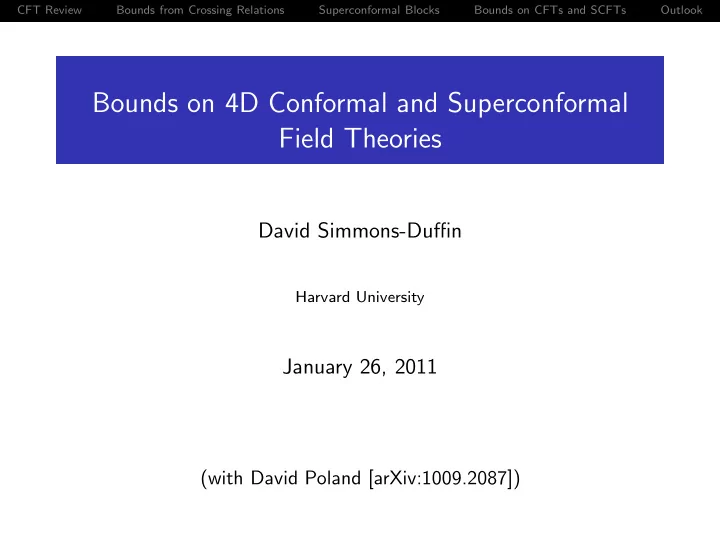 bounds on 4d conformal and superconformal field theories