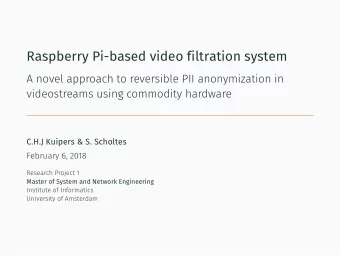 Raspberry Pi-based video filtration system  A novel approach to reversible PII anonymization in