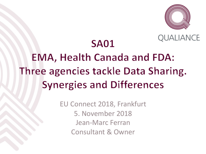 eu connect 2018 frankfurt 5 november 2018 jean marc