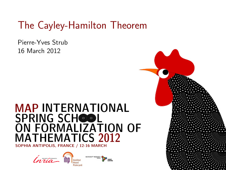 map international spring sch l on formalization of