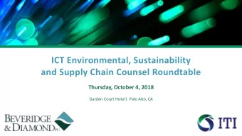 Furthering the Circular Economy:  The Basel Convention  Paul Hagen, Beveridge &amp; Diamond, P.C.