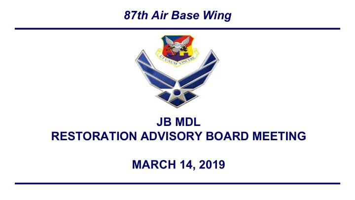restoration advisory board meeting