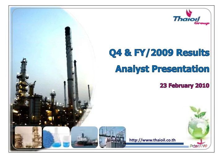 http thaioil co th the information contained in this