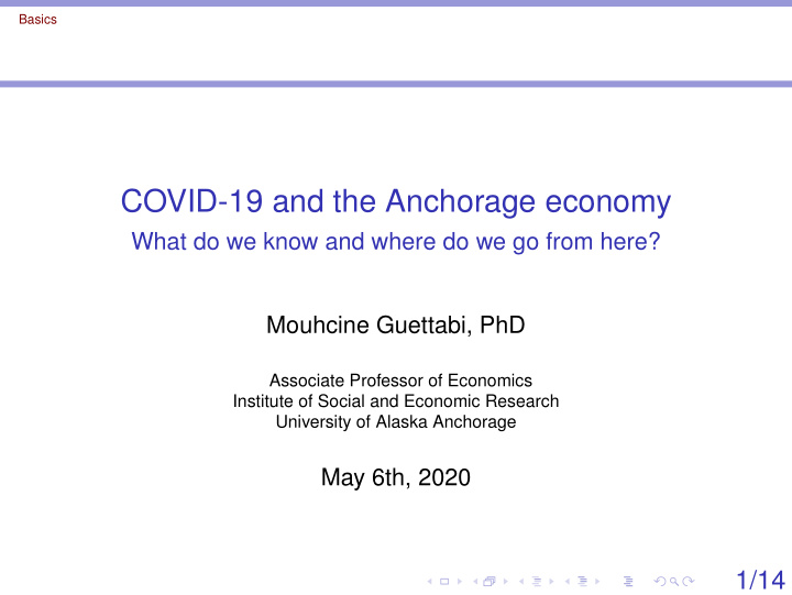 covid 19 and the anchorage economy