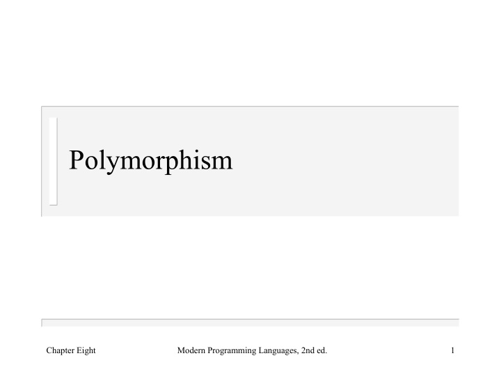 polymorphism