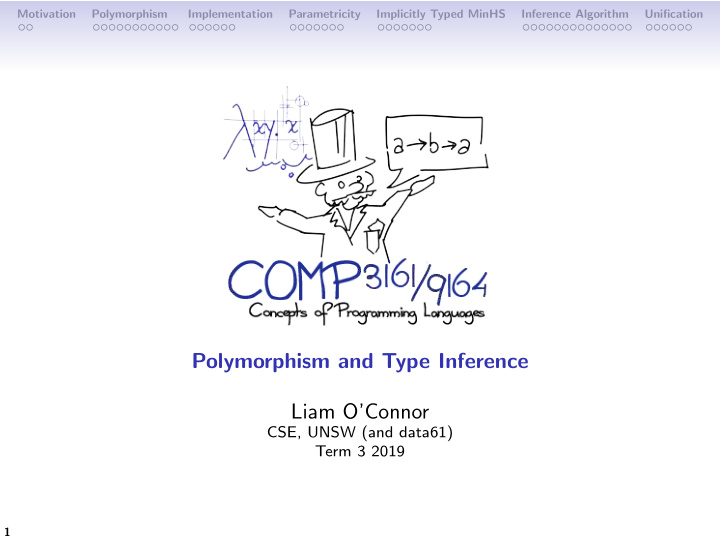polymorphism and type inference liam o connor
