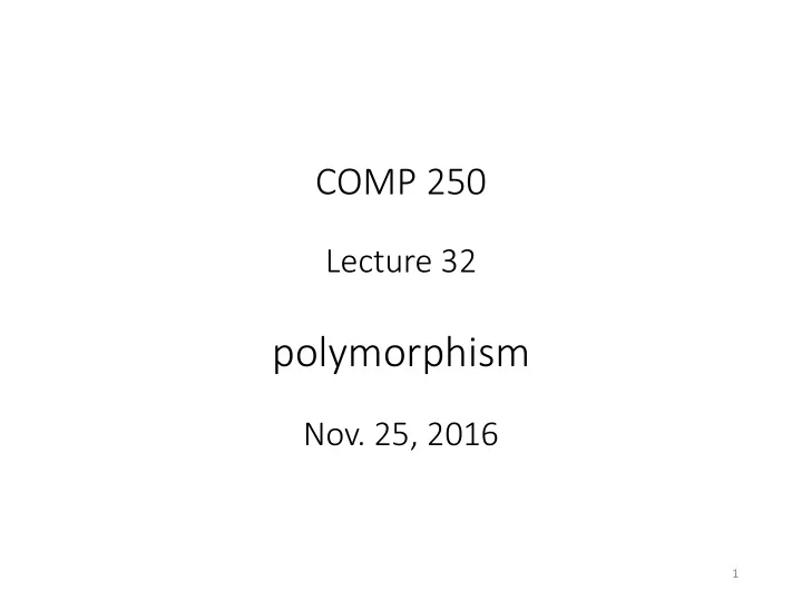 polymorphism