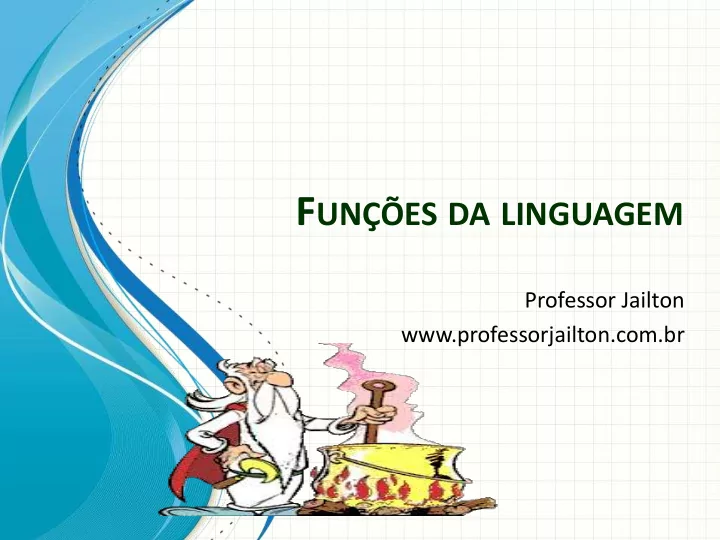 f un es da linguagem