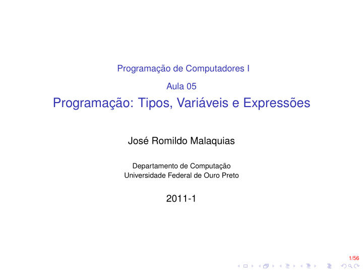 programac ao tipos vari aveis e express oes