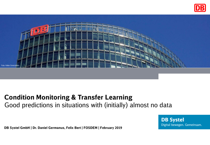condition monitoring transfer learning
