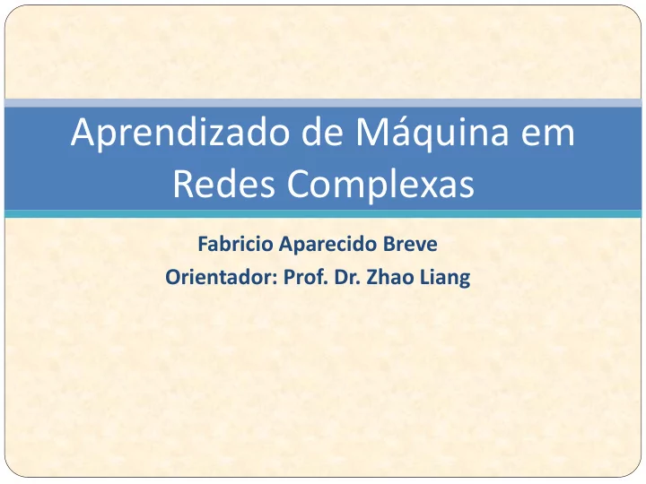 aprendizado de m quina em