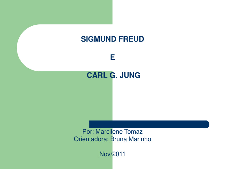 sigmund freud e carl g jung