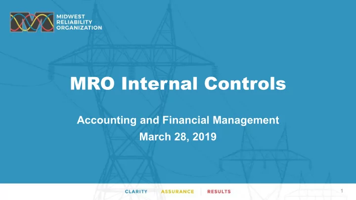 mro internal controls