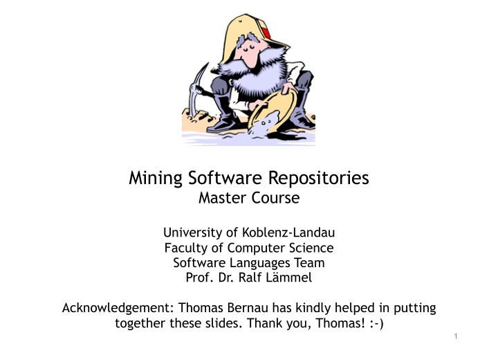 mining software repositories