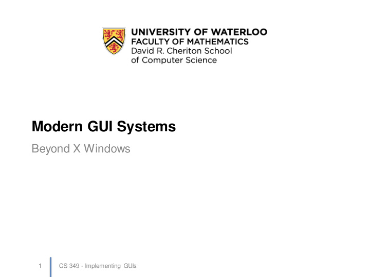 modern gui systems