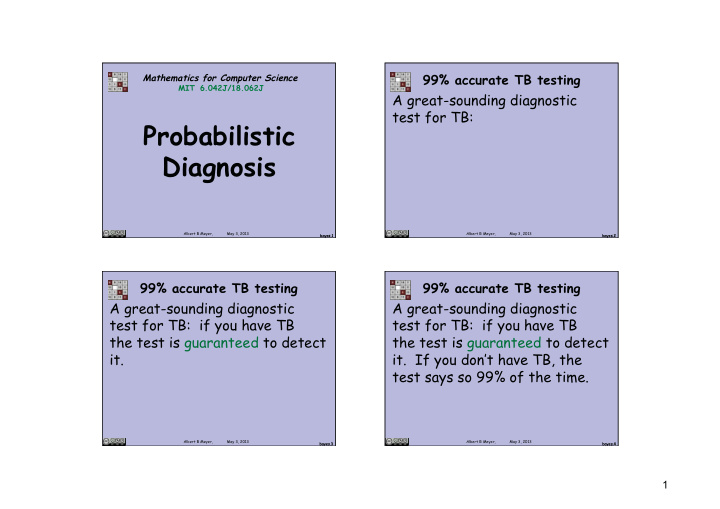 probabilistic diagnosis