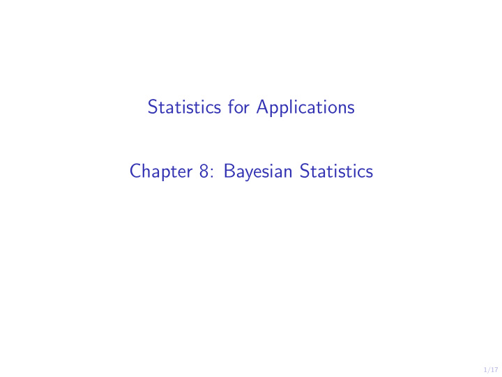 statistics for applications chapter 8 bayesian statistics