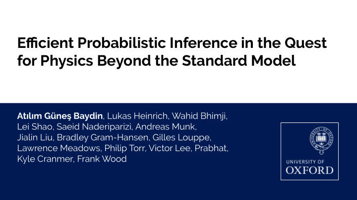 efficient probabilistic inference in the quest for
