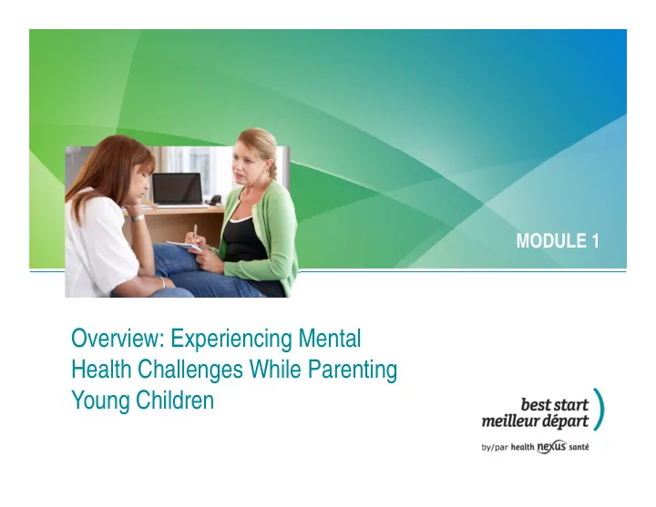 overview experiencing mental health challenges while