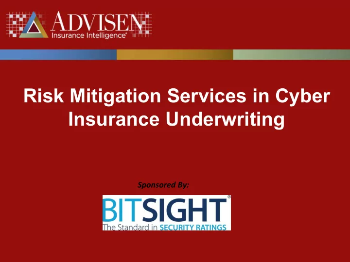 risk mitigation services in cyber