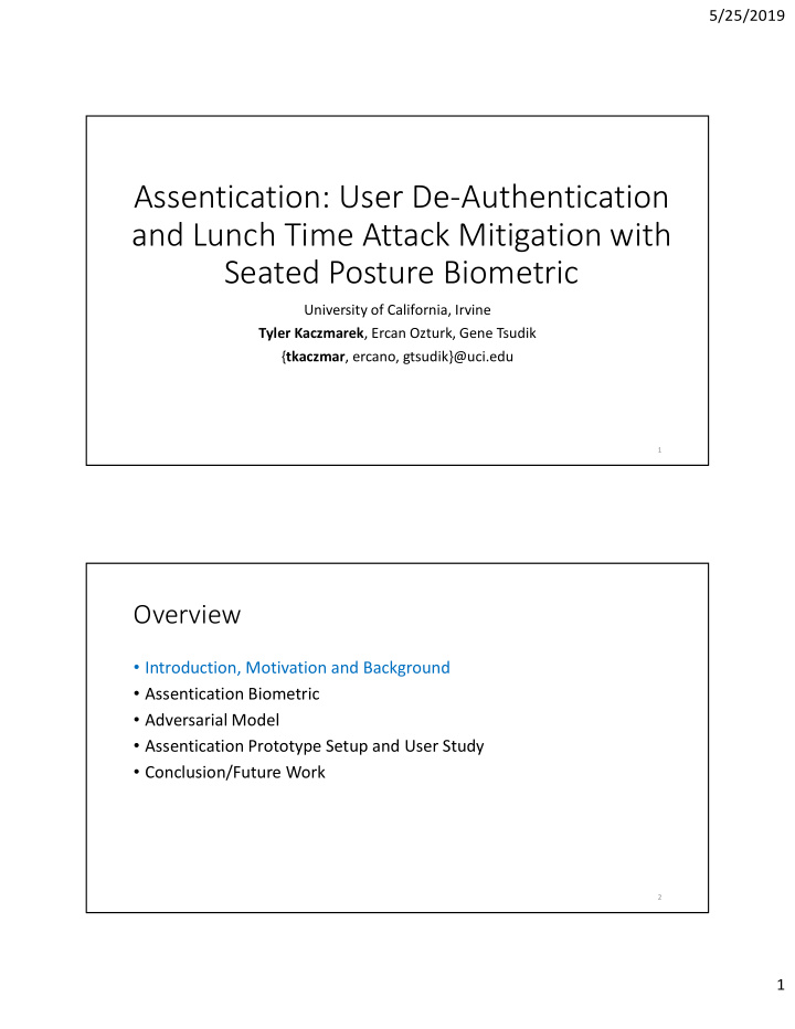 assentication user de authentication and lunch time