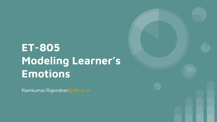 et 805 modeling learner s emotions